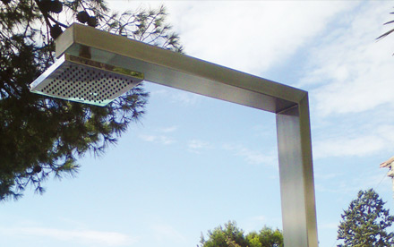 salon exterieur inox de style contemporain