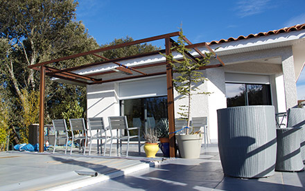 Acier brut rouillé traité